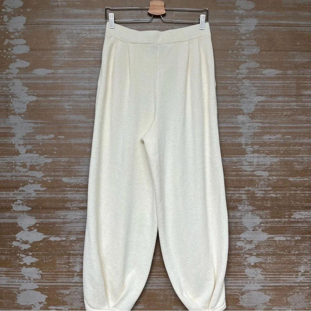 Free People Cream Wide-Leg Pants - Picture 4 of 7